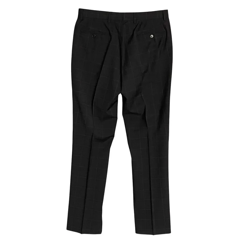 Armani Exchange Pants Men's 32x31 Slim Fit Suit Pant Wool Black Window Pane NEW - Picture 5 of 13